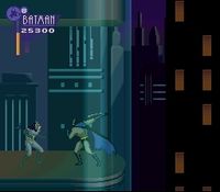 une photo d'Ã©cran de The Adventures of Batman and Robin sur Nintendo Super Nes